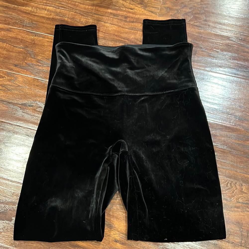 Spanx Velvet Leggings sz L